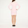 Forever 21 Women’s Cable Knit 1/4 Zip Sweater Dress(Pink)