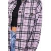 Forever 21 Women’s Plaid Button-Front Shacket(Lavender/Multi)