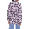 Forever 21 Women’s Plaid Button-Front Shacket(Lavender/Multi)