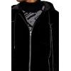 Forever 21 mens Hooded Velvet Wallet Chain Jacket(Black)