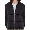 Forever 21 mens Quilted Funnel-neck Puffer Jacket(Black)