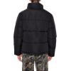 Forever 21 mens Quilted Funnel-neck Puffer Jacket(Black)