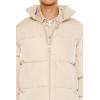 Forever 21 mens Quilted Funnel-neck Puffer Jacket(Taupe)