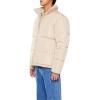 Forever 21 mens Quilted Funnel-neck Puffer Jacket(Taupe)