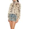 Forever 21 womens Cheetah Faux Fur Zip-up Coat(Brown/Multi)