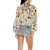 Forever 21 womens Cheetah Faux Fur Zip-up Coat(Brown/Multi)