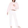 Forever 21 womens Faux Fur Zip-up Coat(Blossom)