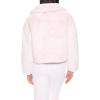 Forever 21 womens Faux Fur Zip-up Coat(Blossom)