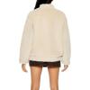 Forever 21 womens Faux Shearling Bomber Jacket(Desert Sand)