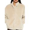 Forever 21 womens Faux Shearling Bomber Jacket(Desert Sand)