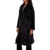 Forever 21 womens Faux Shearling Teddy Duster Coat(Black)
