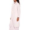 Forever 21 womens Faux Shearling Teddy Duster Coat(Blossom)