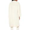 Forever 21 womens Faux Shearling Teddy Duster Coat(Egret)
