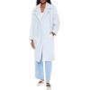 Forever 21 womens Faux Shearling Teddy Duster Coat(Light Blue)