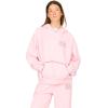 Forever 21 womens Oversized Hoodie With Graphic Screens(Pink)