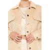 Forever 21 womens Plus Size Faux Suede Shacket(Tan)
