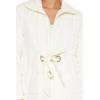Forever 21 womens Quilted Longline Puffer Jacket(Cream)
