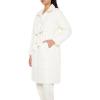 Forever 21 womens Quilted Longline Puffer Jacket(Cream)