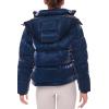 Forever 21 womens Quilted Puffer Jacket(Blue)