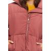 Forever 21 womens Quilted Puffer Jacket(Brick)