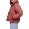 Forever 21 womens Quilted Puffer Jacket(Brick)