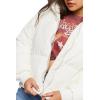 Forever 21 womens Quilted Puffer Jacket(Cream)