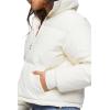 Forever 21 womens Quilted Puffer Jacket(Cream)