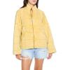 Forever 21 womens Quilted Zip-up Jacket(Golden Haze)