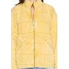 Forever 21 womens Quilted Zip-up Jacket(Golden Haze)