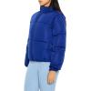 Forever 21 womens Quilted Zip-up Puffer Jacket(Dark Navy)