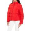 Forever 21 womens Quilted Zip-up Puffer Jacket(High Risk Red)