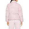 Forever 21 womens Quilted Zip-up Puffer Jacket(Lilac Sheen)
