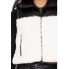 Forever 21 womens Reversible Faux Shearling & Leather Vest(Black)