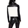 Forever 21 womens Reversible Faux Shearling & Leather Vest(Black)