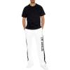 Forever 21 Men’s Los Angeles Snap-Button Pants(White)