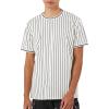 Forever 21 Men’s Striped Crew-Neck Tee(White)