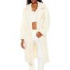Forever 21 womens Faux Shearling Teddy Duster Coat(Egret)
