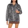 Forever 21 womens Faux Suede Leopard Print Shacket(Brown/Multi)