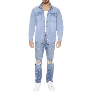 Forever 21 Men’s Destroyed Slim-fit Jeans(Medium Denim)