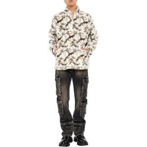 Forever 21 Men’s Slim-fit Mid-Rise Cargo Jeans(Washed Black)