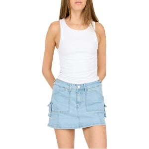 Forever 21 Womens Camo Printed Skirt(Blue)