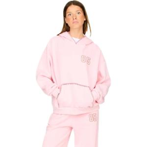 Forever 21 womens Oversized Hoodie With Graphic Screens(Pink)