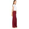 Forever 21 Womens Oversized Wideleg Jogger with Cargo Pockets(Burgundy)