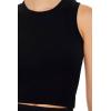 Forever 21 Women’s Ribbed Tank Top(Black)