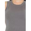 Forever 21 Women’s Ribbed Tank Top(Dark Grey)