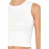 Forever 21 Women’s Ribbed Tank Top(White)