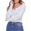 Forever 21 Women’s Marled Split-Neck Top(Violet)