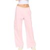 Forever 21 Womens Oversized Wideleg Jogger with Cargo Pockets(Pink)