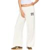 Forever 21 Womens Wide Leg Jogger with Graphics(Gardenia)
