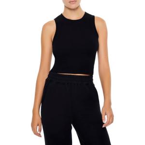 Forever 21 Women’s Ribbed Tank Top(Black)